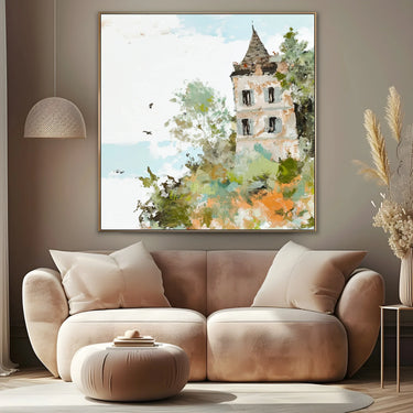 Quadro Stampa su Tela Castello Nascosto - CupidoDesign