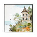 Quadro Stampa su Tela Castello Nascosto - CupidoDesign