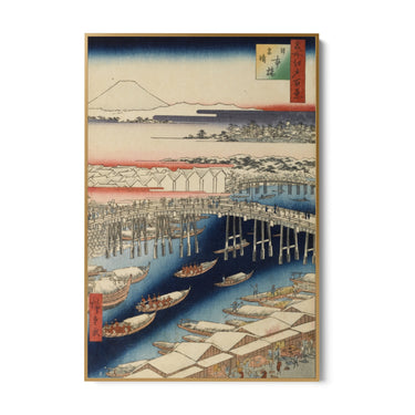 Quadro Stampa su Tela Cento vedute famose di Edo II, Utagawa Hiroshige - CupidoDesign