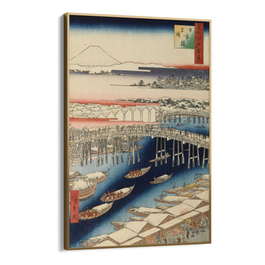 Quadro Stampa su Tela Cento vedute famose di Edo II, Utagawa Hiroshige - CupidoDesign