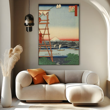 Quadro Stampa su Tela Cento vedute famose di Edo I, Utagawa Hiroshige - CupidoDesign