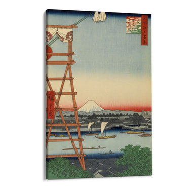 Quadro Stampa su Tela Cento vedute famose di Edo I, Utagawa Hiroshige - CupidoDesign