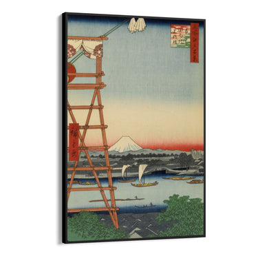 Quadro Stampa su Tela Cento vedute famose di Edo I, Utagawa Hiroshige - CupidoDesign