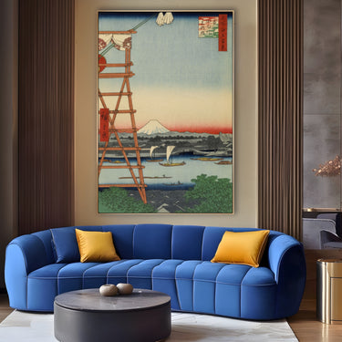 Quadro Stampa su Tela Cento vedute famose di Edo I, Utagawa Hiroshige - CupidoDesign