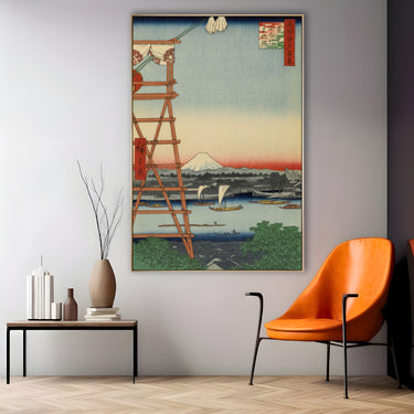 Quadro Stampa su Tela Cento vedute famose di Edo I, Utagawa Hiroshige - CupidoDesign