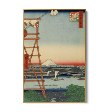 Quadro Stampa su Tela Cento vedute famose di Edo I, Utagawa Hiroshige - CupidoDesign