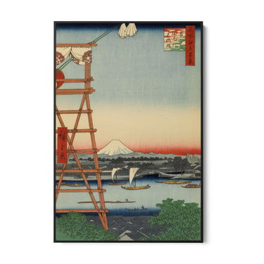 Quadro Stampa su Tela Cento vedute famose di Edo I, Utagawa Hiroshige - CupidoDesign
