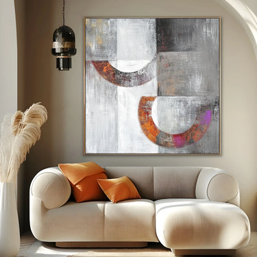 Quadro Stampa su Tela Cerchi Sospesi - CupidoDesign