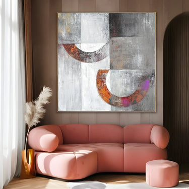 Quadro Stampa su Tela Cerchi Sospesi - CupidoDesign