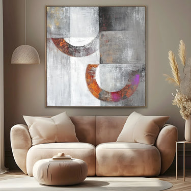 Quadro Stampa su Tela Cerchi Sospesi - CupidoDesign