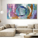 Quadro Stampa su Tela Cerchio Liquido - CupidoDesign