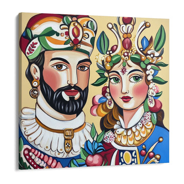 Quadro Stampa su Tela Cerimonia di Fiori - CupidoDesign