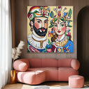 Quadro Stampa su Tela Cerimonia di Fiori - CupidoDesign