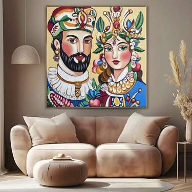 Quadro Stampa su Tela Cerimonia di Fiori - CupidoDesign
