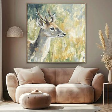 Quadro Stampa su Tela Cervo Silenzioso - CupidoDesign