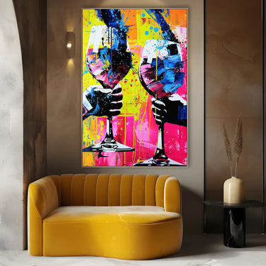 Quadro Stampa su Tela Cheers - CupidoDesign