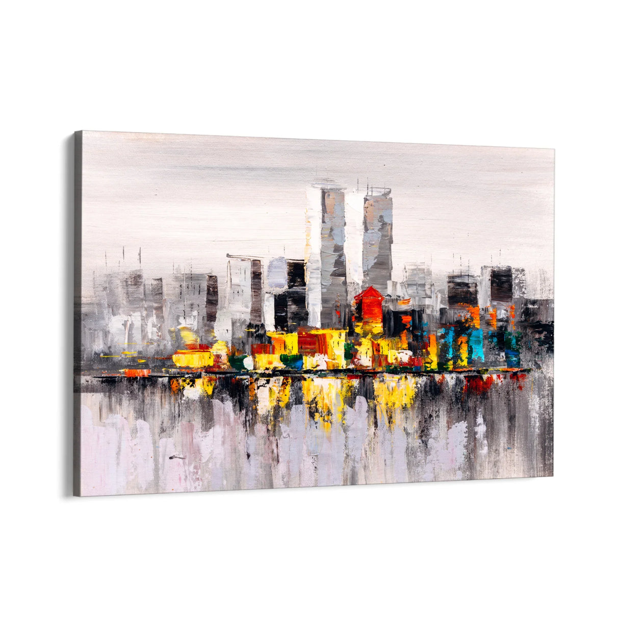 Quadro Stampa su Tela Città Riflessa - CupidoDesign