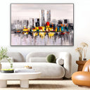 Quadro Stampa su Tela Città Riflessa - CupidoDesign