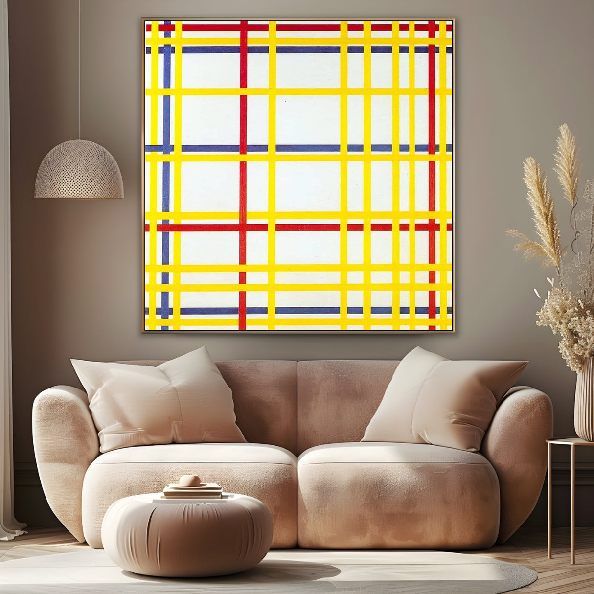 Quadro Stampa su Tela Città di New York, Piet Mondrian - CupidoDesign