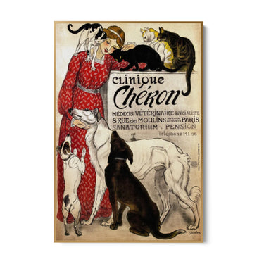 Quadro Stampa su Tela Clinique Chéron, Théophile Steinlen - CupidoDesign