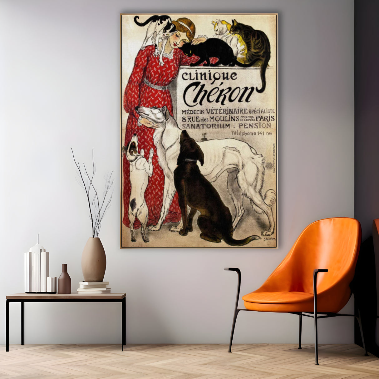 Quadro Stampa su Tela Clinique Chéron, Théophile Steinlen - CupidoDesign
