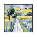 Quadro Stampa su Tela Collina di Girasoli - CupidoDesign