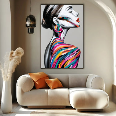 Quadro Stampa su Tela Collo Liquido - CupidoDesign
