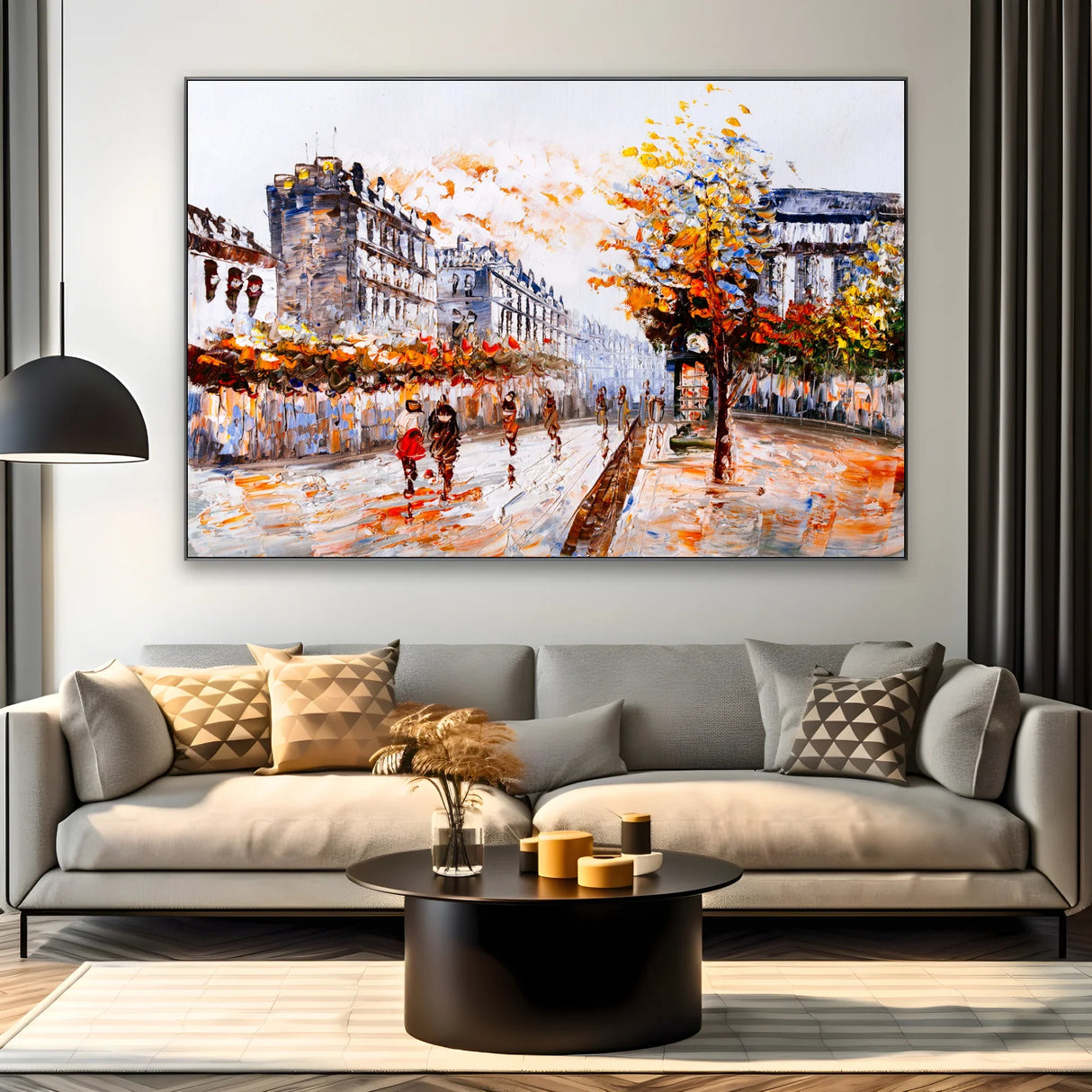 Quadro Stampa su Tela Colori di città - CupidoDesign