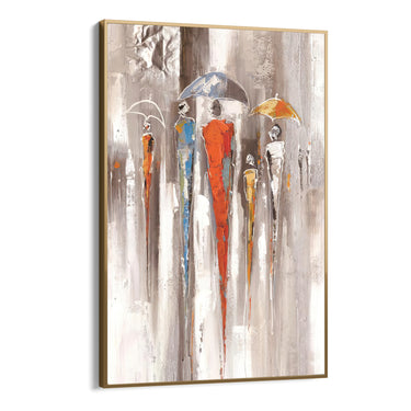 Quadro Stampa su Tela Colori nella Pioggia - CupidoDesign