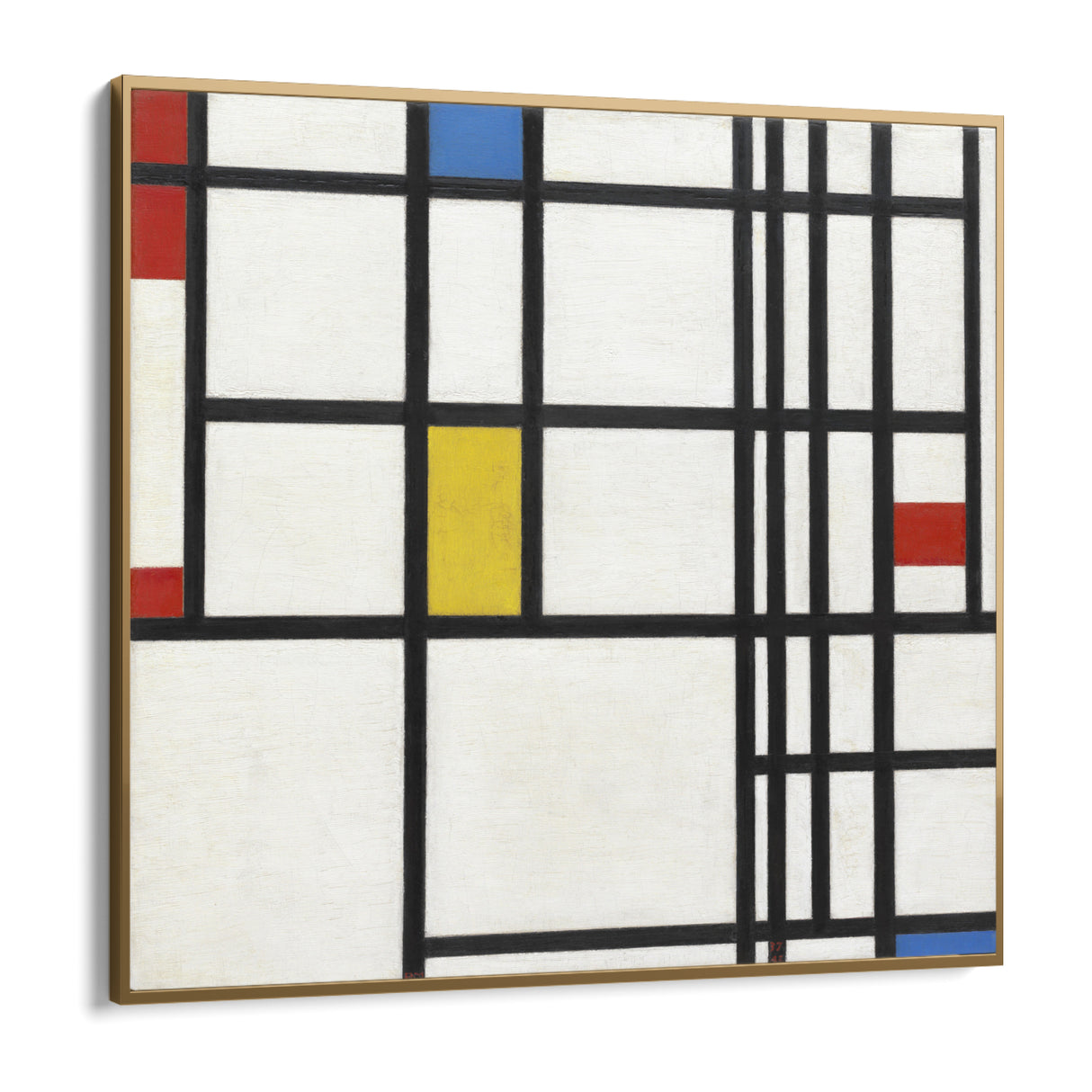 Quadro Stampa su Tela Composizione N. 12, Piet Mondrian - CupidoDesign