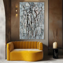 Quadro Stampa su Tela Composizione alberi II, Piet Mondrian - CupidoDesign