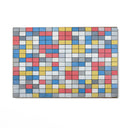 Quadro Stampa su Tela Composizione con griglia 9 Scacchiera con colori chiari, Piet Mondrian - CupidoDesign