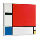 Quadro Stampa su Tela Composizione con rosso, blu e giallo, Piet Mondrian - CupidoDesign