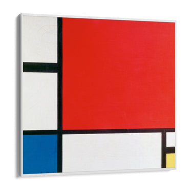 Quadro Stampa su Tela Composizione con rosso, blu e giallo, Piet Mondrian - CupidoDesign