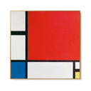 Quadro Stampa su Tela Composizione con rosso, blu e giallo, Piet Mondrian - CupidoDesign