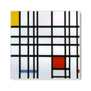 Quadro Stampa su Tela Composizione con rosso, giallo e blu, Piet Mondrian - CupidoDesign