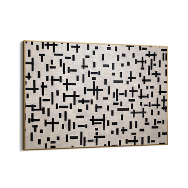Quadro Stampa su Tela Composizione in Linea, Piet Mondrian - CupidoDesign