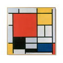 Quadro Stampa su Tela Composizione in rosso, giallo, blu e nero, Piet Mondrian - CupidoDesign