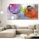 Quadro Stampa su Tela Contrasto Circolare - CupidoDesign