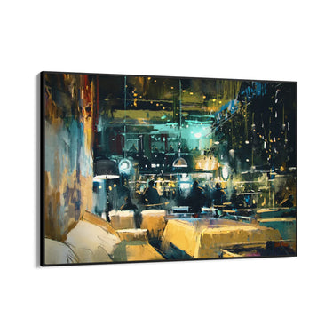 Quadro Stampa su Tela Conversazioni sfumate - CupidoDesign