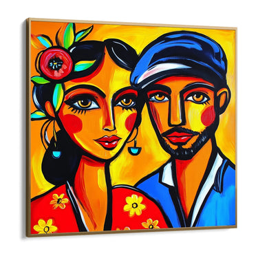 Quadro Stampa su Tela Coppia Solare - CupidoDesign