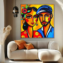 Quadro Stampa su Tela Coppia Solare - CupidoDesign