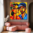 Quadro Stampa su Tela Coppia Solare - CupidoDesign