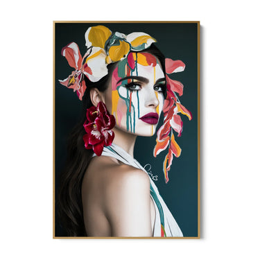 Quadro Stampa su Tela Corona di Petali - CupidoDesign