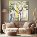 Quadro Stampa su Tela Cortile Fiorito - CupidoDesign