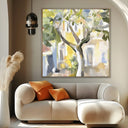 Quadro Stampa su Tela Cortile Fiorito - CupidoDesign