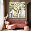 Quadro Stampa su Tela Cortile Fiorito - CupidoDesign