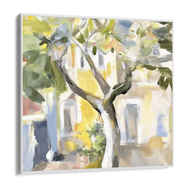 Quadro Stampa su Tela Cortile Fiorito - CupidoDesign