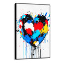 Quadro Stampa su Tela Cuore Cromatico - CupidoDesign