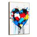 Quadro Stampa su Tela Cuore Cromatico - CupidoDesign